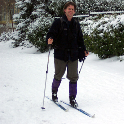 Jeremy on skis