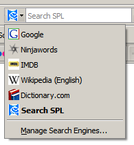 Add SPL OpenSearch to your browser tool bar
